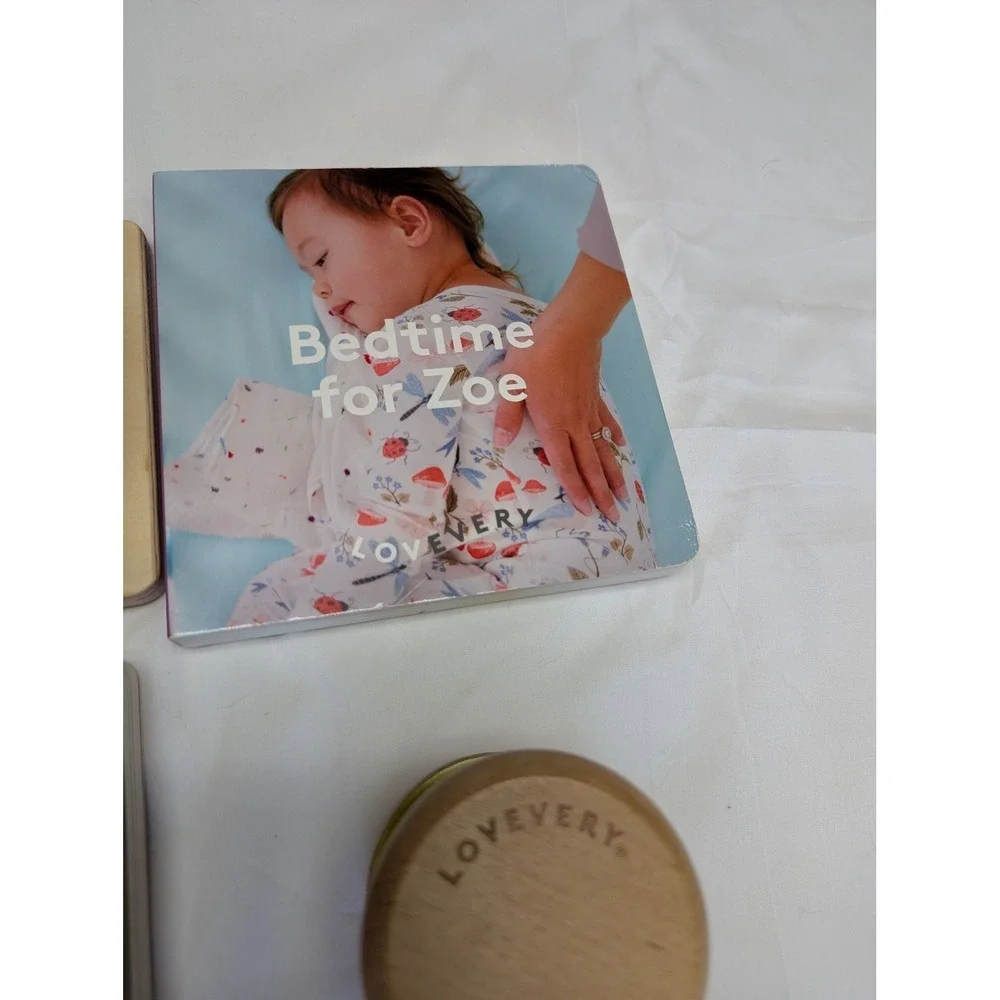 Lovevery Montessori Wooden Spinning Rainbow Drum & Rattle‎ Shaker, 2 Board Books